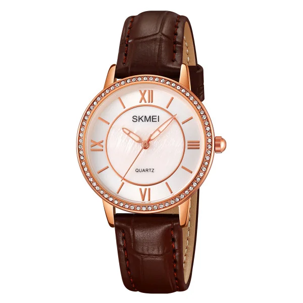 Жіночий годинник Skmei 2253RGCF Rose Gold-Brown фото 1