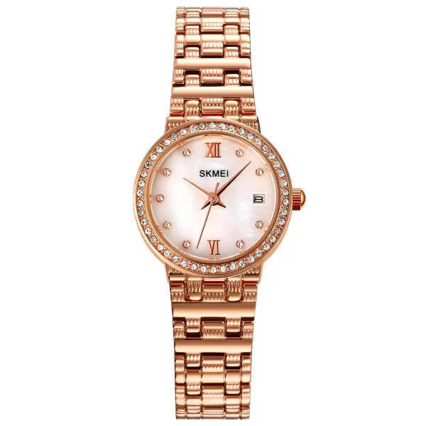 Жіночий годинник Skmei Q030RG Rose Gold фото 1