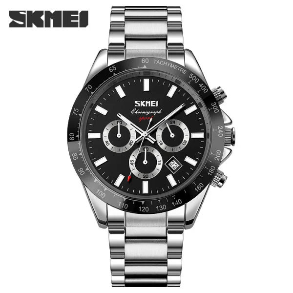 Мужские часы Skmei 9259SIBK Silver-Black фото 1
