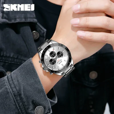 Чоловічий годинник Skmei 9259SISI Silver-Silver