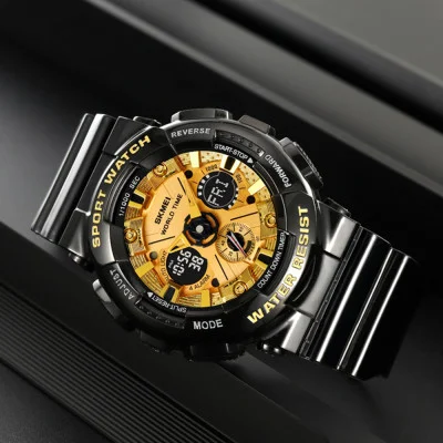 Мужские часы Skmei 2118BKGD Black-Gold