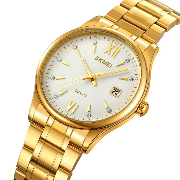 Чоловічий годинник Skmei 2158GDWT Gold-White фото 3