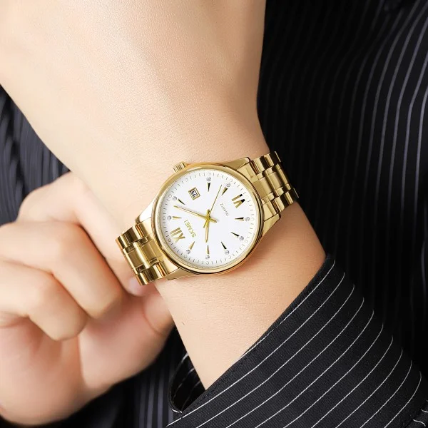 Чоловічий годинник Skmei 2158GDWT Gold-White фото 4