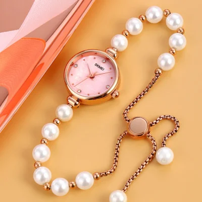 Жіночий годинник Skmei 1983PKWT Pink-White