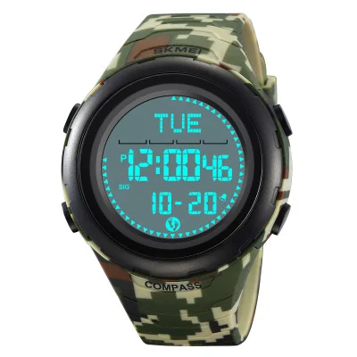 Чоловічий годинник Skmei 2166CMGN Army Green Camouflage