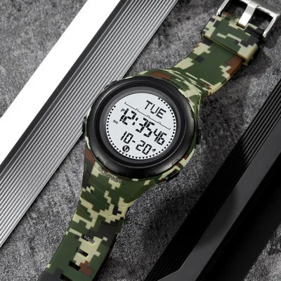 Чоловічий годинник Skmei 2166CMGN Army Green Camouflage