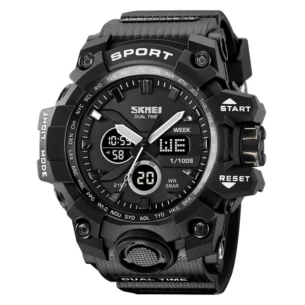 Чоловічий годинник Skmei 2197BK Black фото 1