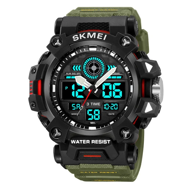 Чоловічий годинник Skmei 2226AG Army Green фото 3