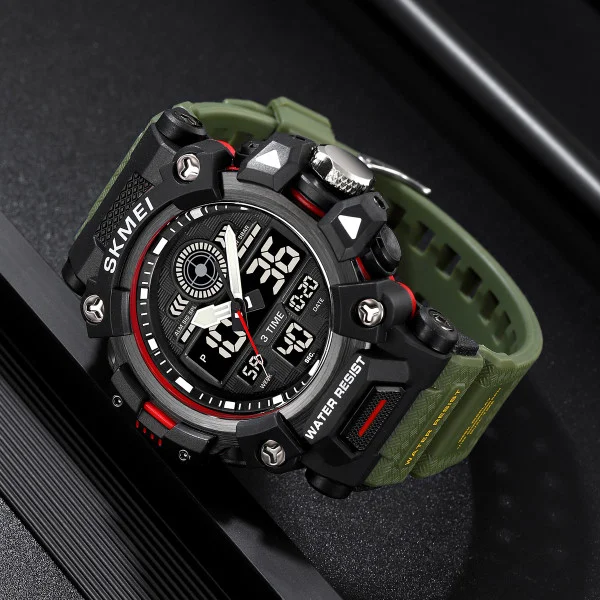 Чоловічий годинник Skmei 2226AG Army Green фото 6