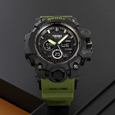 Мужские часы Skmei 2197AG Army Green