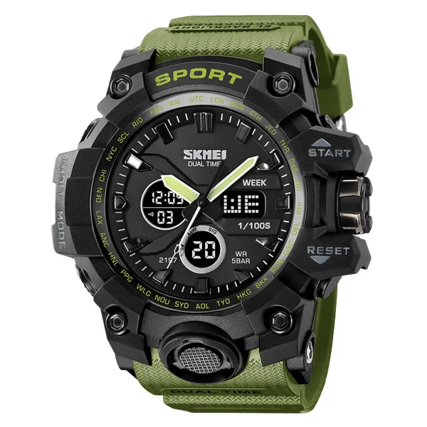 Мужские часы Skmei 2197AG Army Green фото 1