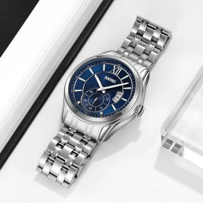 Чоловічий годинник Skmei 9319SIBU Silver-Blue