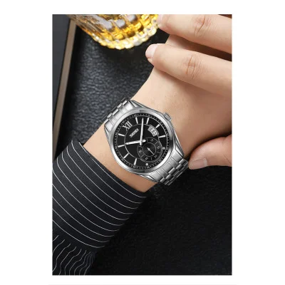 Чоловічий годинник Skmei 9319SIBK Silver-Black