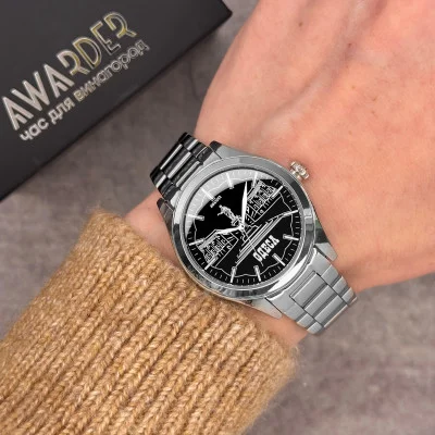 Жіночий годинник Awarder 035 Одеса I Silver-Black
