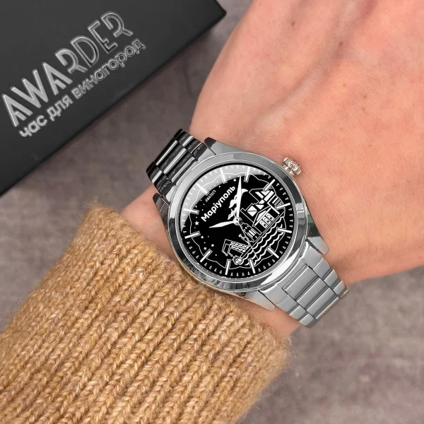 Жіночий годинник Awarder 035 Маріуполь II Silver-Black фото 4