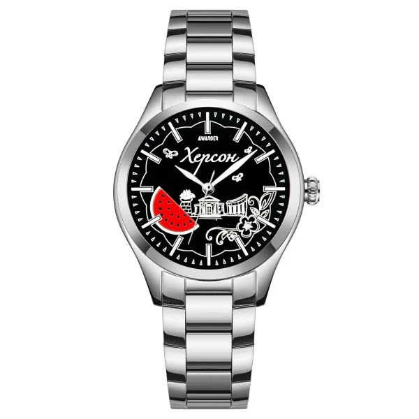 Жіночий годинник Awarder 035 Херсон I Silver-Black фото 1