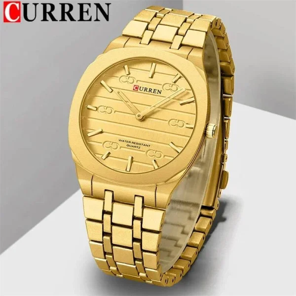 Чоловічий годинник Curren 8444 Gold фото 3