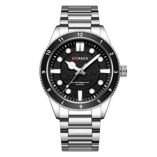 Чоловічий годинник Curren 8450 Silver-Black фото 1