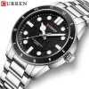 Чоловічий годинник Curren 8450 Silver-Black фото 3