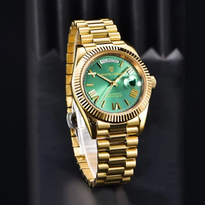 Чоловічий годинник Pagani Design PD-1783 Gold-Green