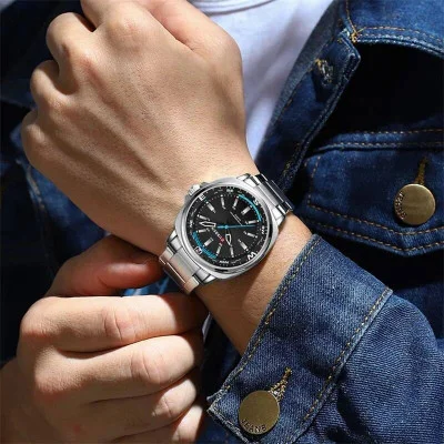 Чоловічий годинник Curren 8455 Silver-Black