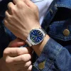 Чоловічий годинник Curren 8455 Silver-Blue фото 5