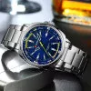 Чоловічий годинник Curren 8455 Silver-Blue фото 4