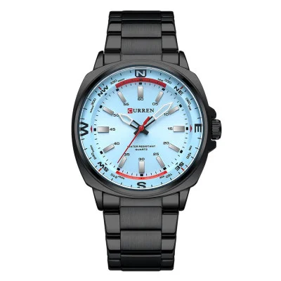 Чоловічий годинник Curren 8455 Black-Blue