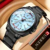 Чоловічий годинник Curren 8455 Black-Blue фото 5