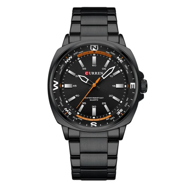 Мужские часы Curren 8455 All Black фото 1