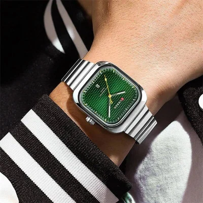 Чоловічий годинник Curren 8460 Silver-Green