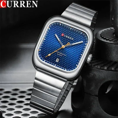 Чоловічий годинник Curren 8460 Silver-Blue