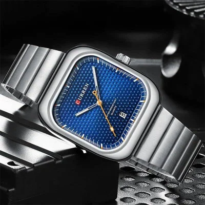 Чоловічий годинник Curren 8460 Silver-Blue