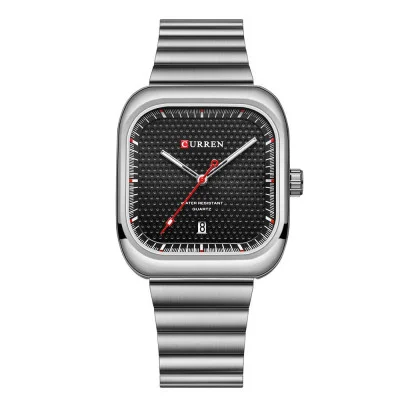 Чоловічий годинник Curren 8460 Silver-Black