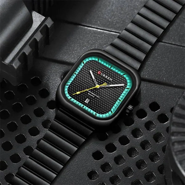 Чоловічий годинник Curren 8460 All Black фото 4