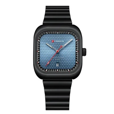 Чоловічий годинник Curren 8460 Black-Blue