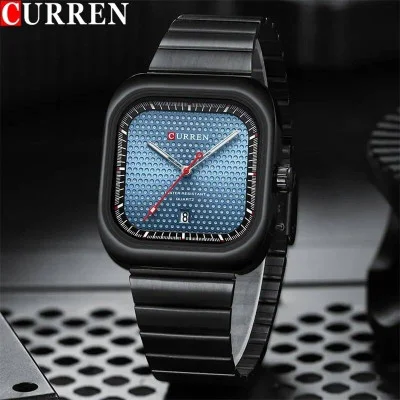 Чоловічий годинник Curren 8460 Black-Blue