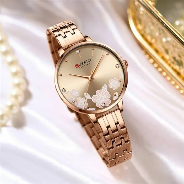 Жіночий годинник Curren C9068L Gold фото 3