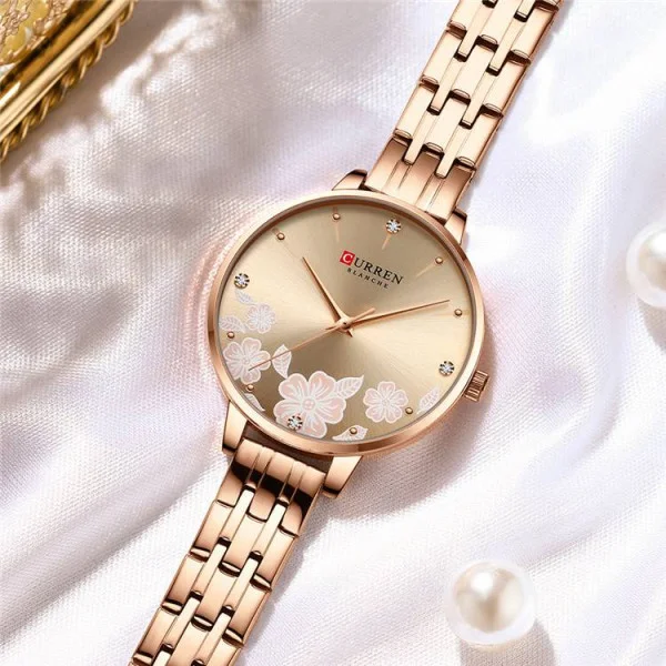Жіночий годинник Curren C9068L Gold фото 4
