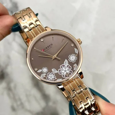 Жіночий годинник Curren C9068L Gold Cofee