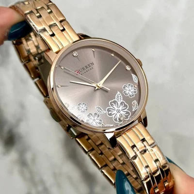 Жіночий годинник Curren C9068L Gold Cofee