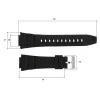 Ремінець для годинника Skmei 1454BKBK Black-Black фото 4