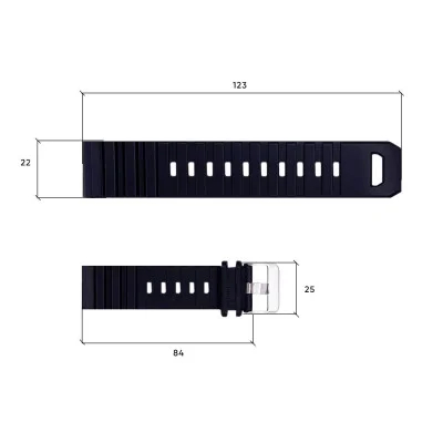 Ремінець для годинника Skmei 1657BK Black