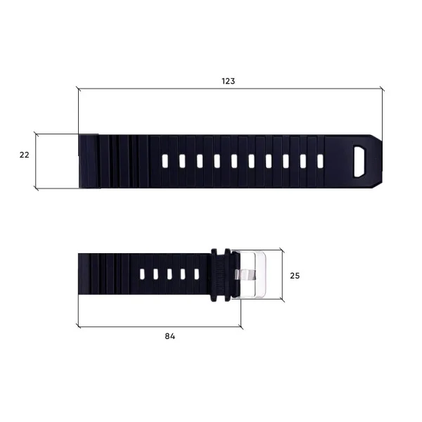 Ремінець для годинника Skmei 1657BK Black фото 4