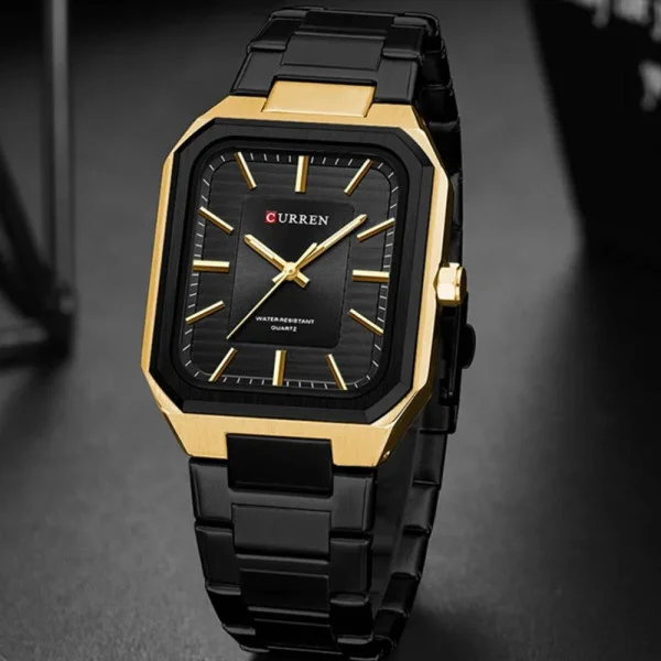 Мужские часы Curren 8457 Gold-Black фото 3