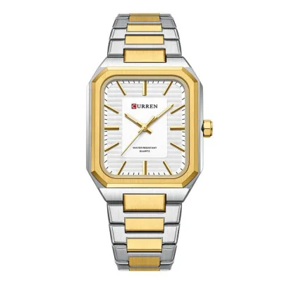 Чоловічий годинник Curren 8457 Gold-White