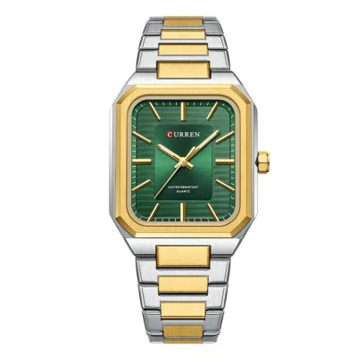 Чоловічий годинник Curren 8457 Gold-Green