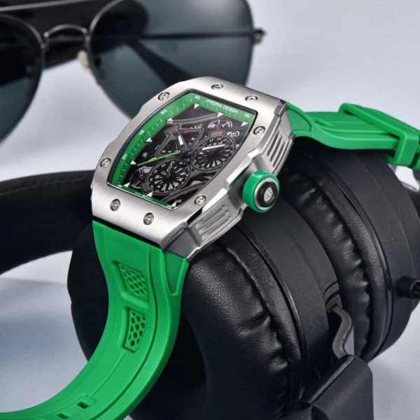 Чоловічий годинник Pagani Design PD-YS012 Silver-Green фото 3