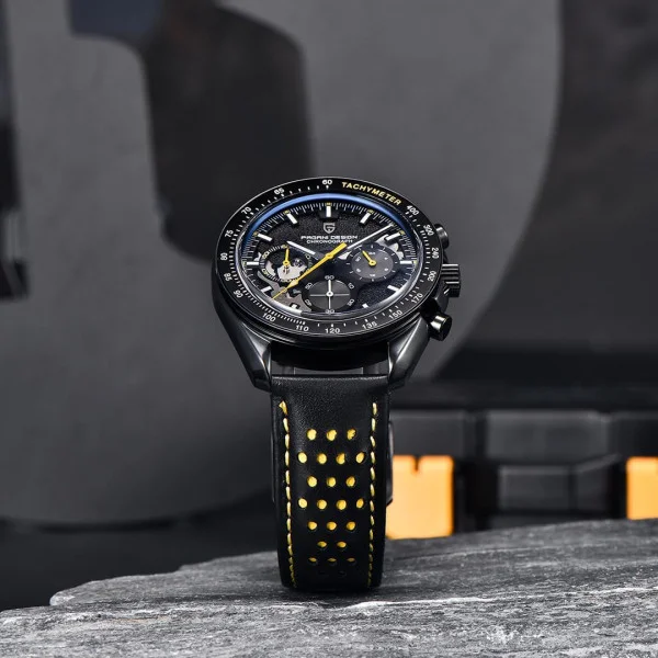 Чоловічий годинник Pagani Design PD-1779 Black-Yellow фото 3