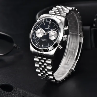Чоловічий годинник Pagani Design PD-1775 Silver-Black